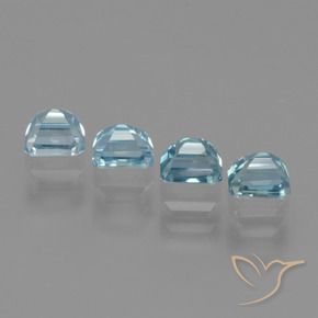 1.94 ct natürliche hellblau Zirkon-Edelsteine, Oktagonschliff, VS