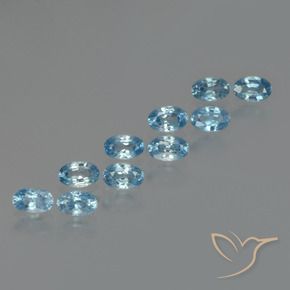 4.00 ct natürliche hellblau Zirkon-Edelsteine, Oval, VS