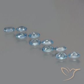 4.00 ct natürliche hellblau Zirkon-Edelsteine, Oval, VS