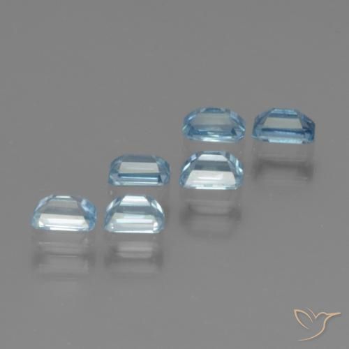 1.82 ct natürliche Blau Zirkon-Edelsteine, Oktagonschliff, VS