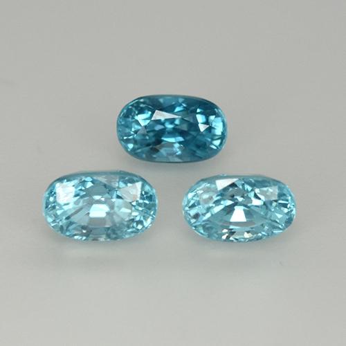 1.80 ct natürliche Blau Zirkon-Edelsteine, Oval Schliff, VS