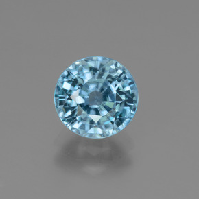 2,75 ctw natürlicher blauer Zirkon, Rundschliff, VS