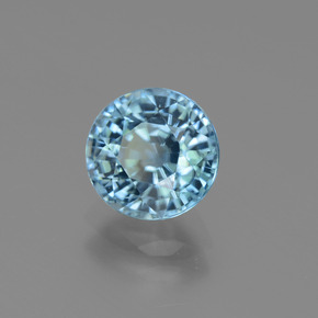2,75 ctw natürlicher blauer Zirkon, Rundschliff, VS