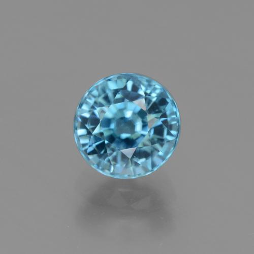 2,69 ctw natürlicher blauer Zirkon, Rundschliff, VS