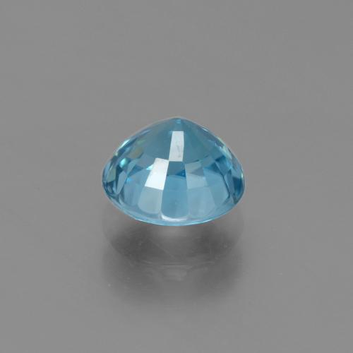 2,69 ctw natürlicher blauer Zirkon, Rundschliff, VS