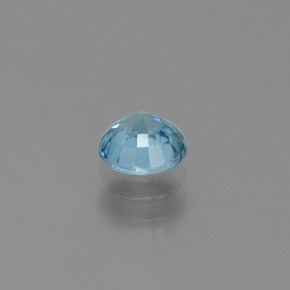 1,09 ctw natürlicher blauer Zirkon, Rundschliff, VVS