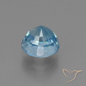 4,02 ctw natürlicher blauer Zirkon, Rundschliff, VS