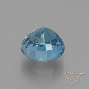9,17 ctw natürlicher Blau Zirkon, Runden, VVS