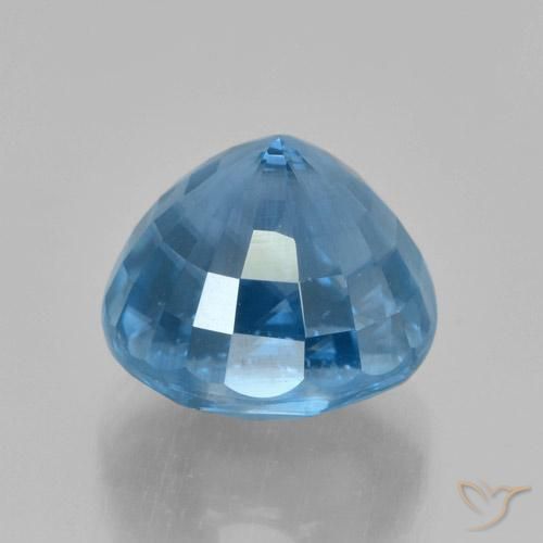 9,17 ctw natürlicher Blau Zirkon, Runden, VVS