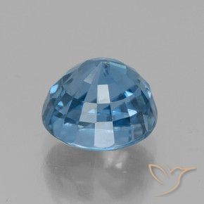 9,17 ctw natürlicher Blau Zirkon, Runden, VVS-VS