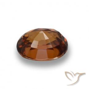 9,17 ctw natürlicher Mitteldunkles Orange Zirkon, Oval, VVS