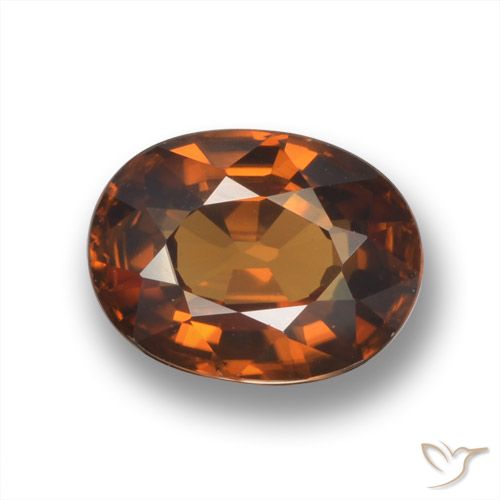 2.07ct Natürlicher Amber Orange Zirkon, Oval, VVS-VS