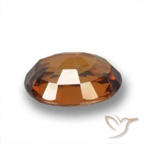 9,17 ctw natürlicher Amber Orange Zirkon, Oval, VVS-VS