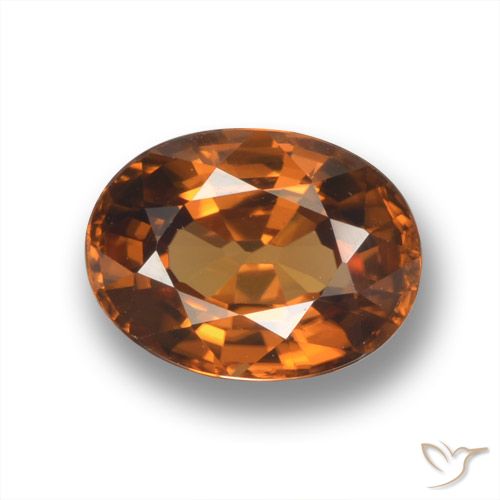 2.10ct Natürlicher Mittel-Dunkelbraun Zirkon, Oval, VVS