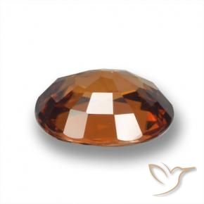 9,17 ctw natürlicher Orangenbraun Zirkon, Oval, VVS