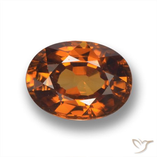 2.10ct Natürlicher Amber Orange Zirkon, Oval, VVS