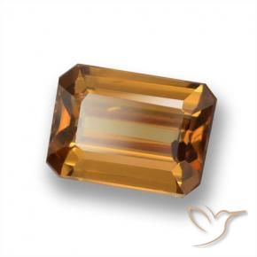 9,17 ctw natürlicher Mittelorange Zirkon, Oktagonschliff, VVS
