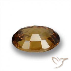9,17 ctw natürlicher Erde Orange Zirkon, Oval, VVS-VS