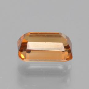 1,05 ctw natürlicher orangefarbener Zirkon, Smaragdschliff, VVS