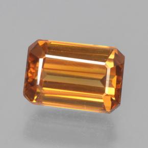 1,66 ctw natürlicher orangefarbener Zirkon, Smaragdschliff, VVS