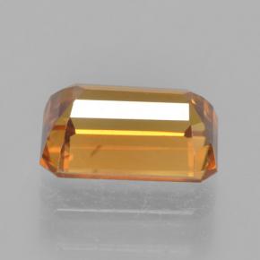 1,66 ctw natürlicher orangefarbener Zirkon, Smaragdschliff, VVS