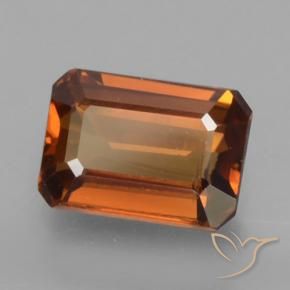 9,17 ctw natürlicher tieforange Zirkon, Oktagonschliff, VVS