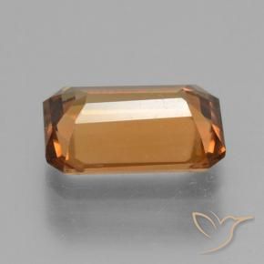 9,17 ctw natürlicher Mittelorange Zirkon, Oktagonschliff, VVS