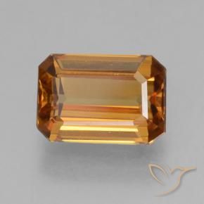 9,17 ctw natürlicher orange-braun Zirkon, Oktagonschliff, VVS