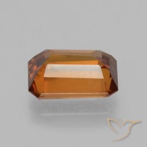 9,17 ctw natürlicher Mittelorange Zirkon, Oktagonschliff, VVS