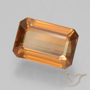 9,17 ctw natürlicher Mittelorange Zirkon, Oktagonschliff, VVS