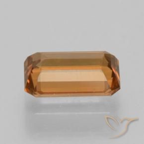 9,17 ctw natürlicher Mittelorange Zirkon, Oktagonschliff, VVS