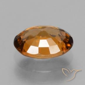 9,17 ctw natürlicher tieforange Zirkon, Oval, VVS