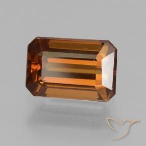 9,17 ctw natürlicher Mitteldunkles Orange Zirkon, Oktagonschliff, VVS