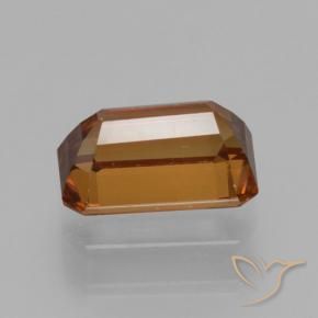 9,17 ctw natürlicher Mitteldunkles Orange Zirkon, Oktagonschliff, VVS
