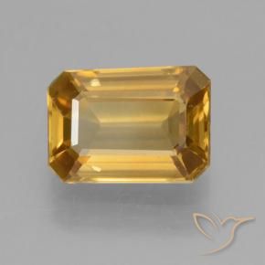9,17 ctw natürlicher Mittelorange Zirkon, Oktagonschliff, VVS