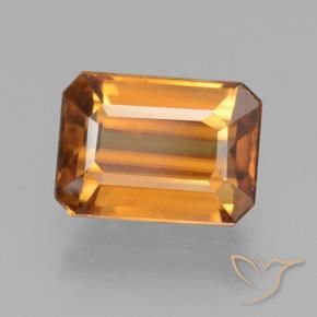 9,17 ctw natürlicher tieforange Zirkon, Oktagonschliff, VVS