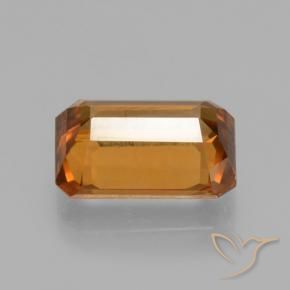 9,17 ctw natürlicher tieforange Zirkon, Oktagonschliff, VVS
