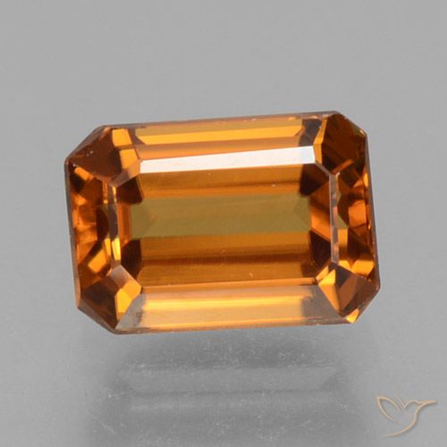 1.19ct Natürlicher Gelblich-orange Zirkon, Smaragdschliff, VVS