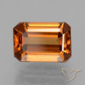 9,17 ctw natürlicher Gelblich-orange Zirkon, Oktagonschliff, VVS