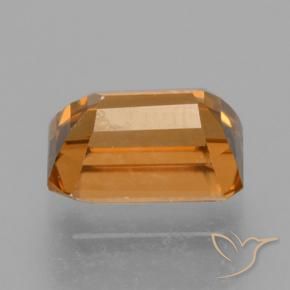 9,17 ctw natürlicher Gelblich-orange Zirkon, Oktagonschliff, VVS