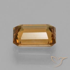 9,17 ctw natürlicher orange-braun Zirkon, Oktagonschliff, VVS