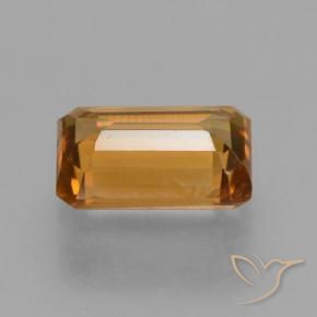 9,17 ctw natürlicher orange-braun Zirkon, Oktagonschliff, VVS