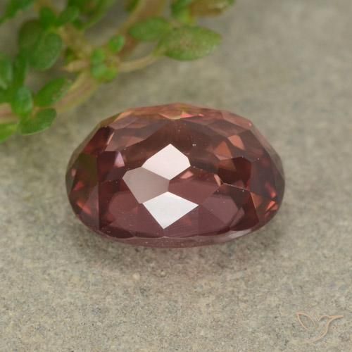 9,17 ctw natürlicher tiefrot Zirkon, Oval, VVS-VS
