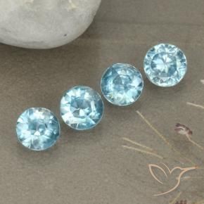 1.94 ct natürliche Baby blau Zirkon-Edelsteine, Runden, VVS-VS