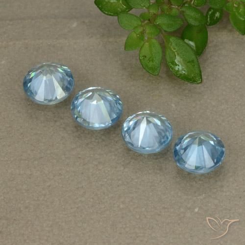 2.05 ct natürliche Baby blau Zirkon-Edelsteine, Runden, VVS-VS