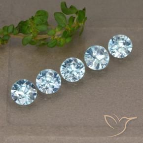 2.35 ct natürliche Blau Zirkon-Edelsteine, Runden, VVS-VS