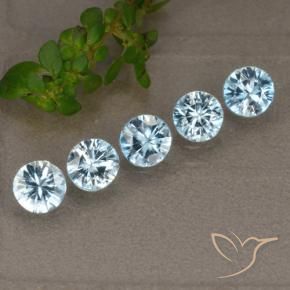 2.40 ct natürliche Blau Zirkon-Edelsteine, Runden, VVS-VS
