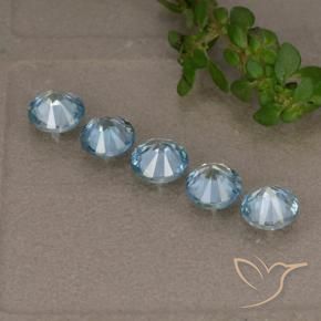 2.40 ct natürliche Blau Zirkon-Edelsteine, Runden, VVS-VS
