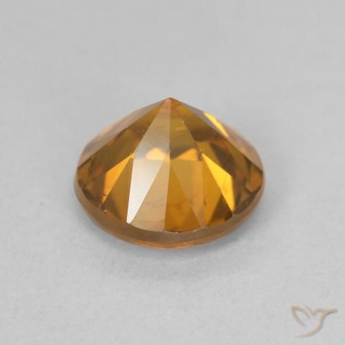 9,17 ctw natürlicher Mittelorange Zirkon, Runden, VVS-VS