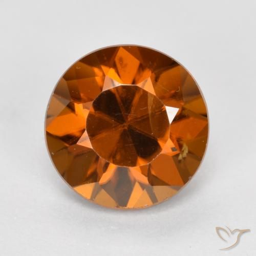 1.65ct Natürlicher rötlich-orange Zirkon, Runden, VVS-VS